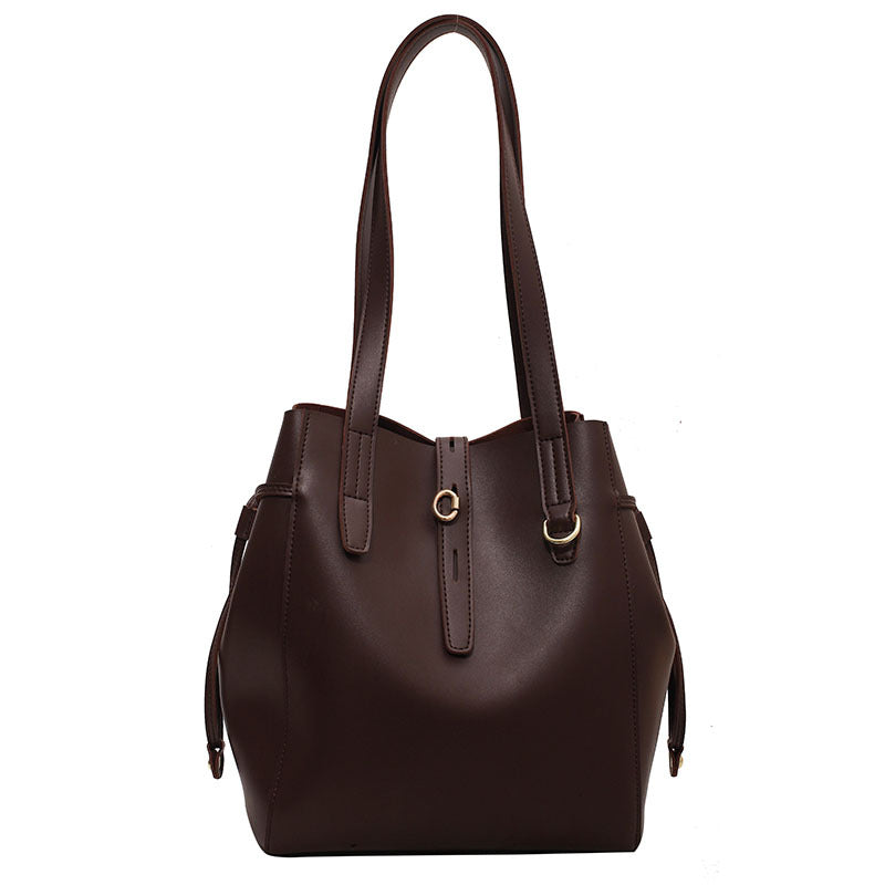 Textured Female Niche Portable Vegetable Basket Shoulder Bag