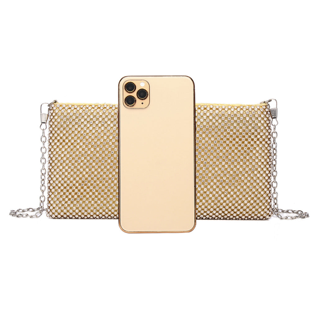 Fashion Ladies Rhinestone Dinner Bag Clutch Diamond Envelope
