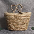 Rainbow Handbag Cotton Rope Handmade Straw Woven
