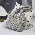 Hand-woven Super Coarse Wool Material Bag