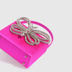 Square Butterfly Diamond One Shoulder Crossbody Handbag