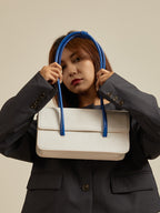 High Sense Of Klein Blue Contrast Color shoulder bag Women