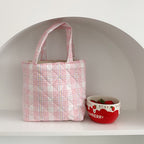 Sweet Quilted Small Flower Handbag All-match And Portable