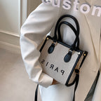 Literary Large-capacity Simple Design Portable Shoulder Tote Bag