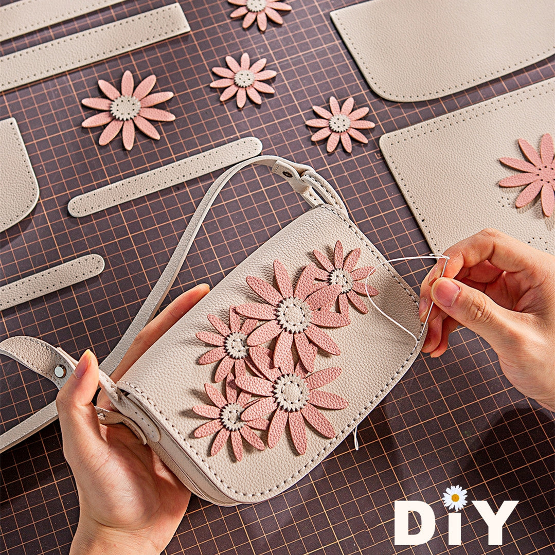 New Hand-stitched Diy Material One-crossbody Daisy Bag