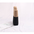 European And American Fashion Color Matching Straw Bag