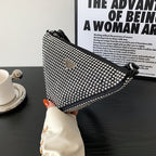 Women's New Fashion Texture Full Diamond One-shoulder Diagonal Bag