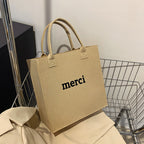 Felt One Shoulder Women's Retro Fashion Simple shopping bag