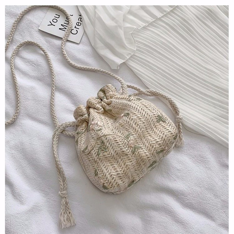 Lace Women's New Travel Vacation Beach bucket Bag
