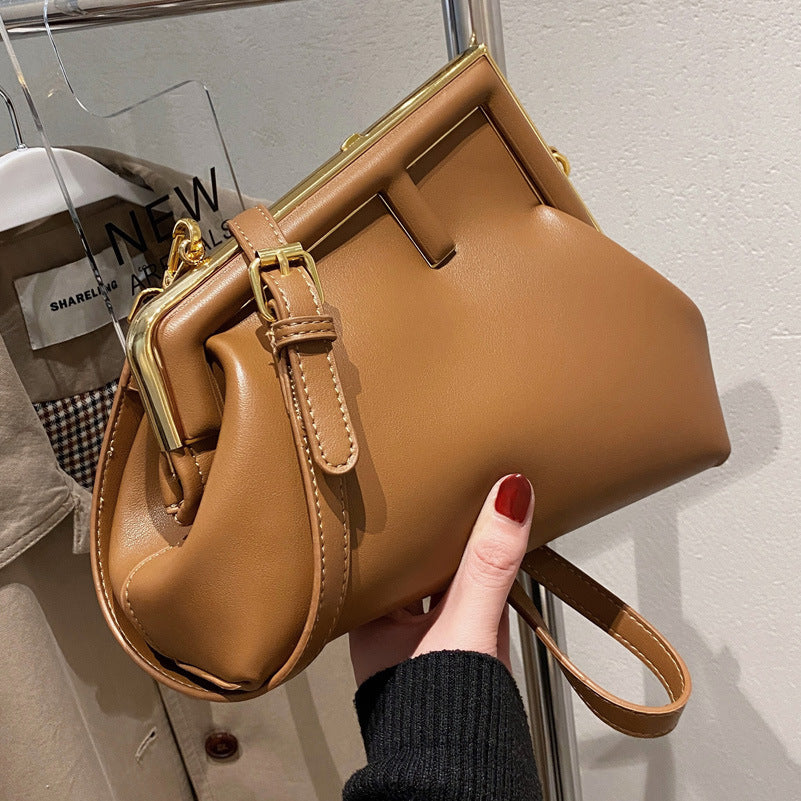 Simple crossbody Bag Messenger Clip Buckle Fashion Trend