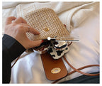 Fashion Braided Crossbody Bag Versatile Straw