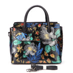 First Layer Cowhide Fashion Hand-painted Women's Retro Handbag