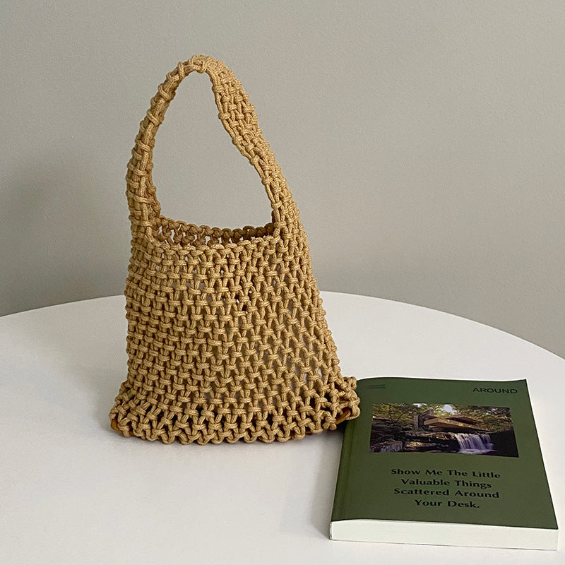 Handwoven Fashion Versatile Mesh Beach shoulder Bag
