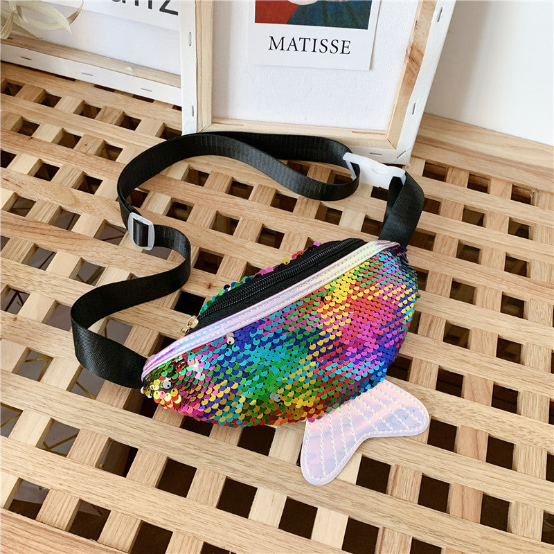 Fishtail Sequin Mini Shoulder Crossbody Bag