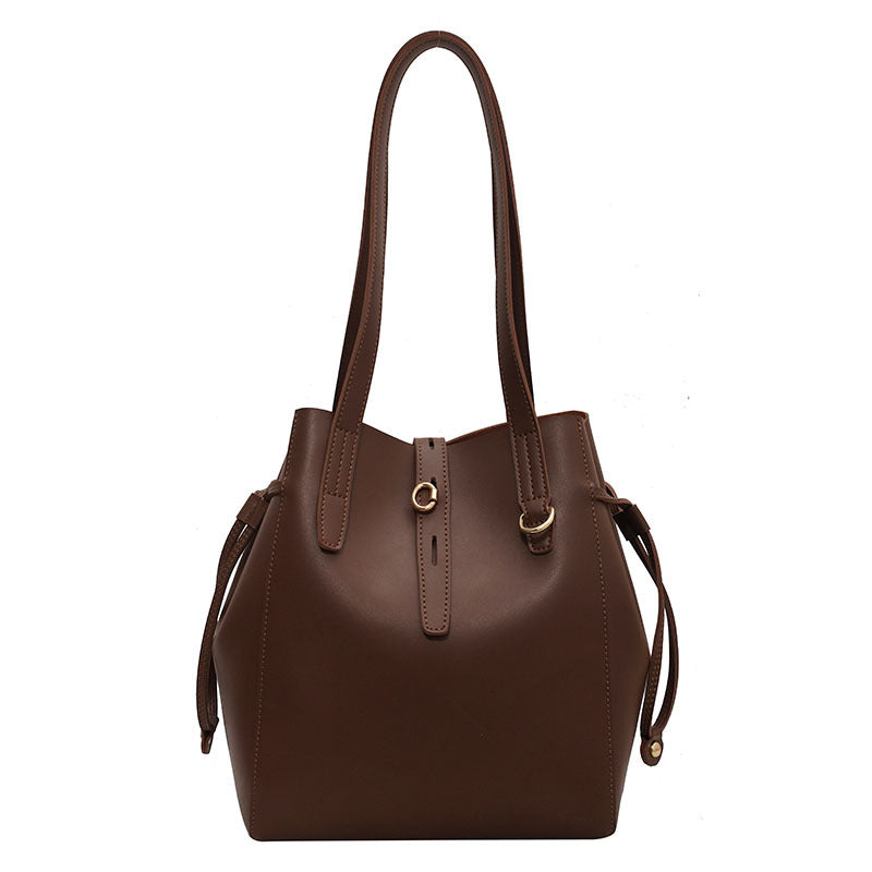 Textured Female Niche Portable Vegetable Basket Shoulder Bag