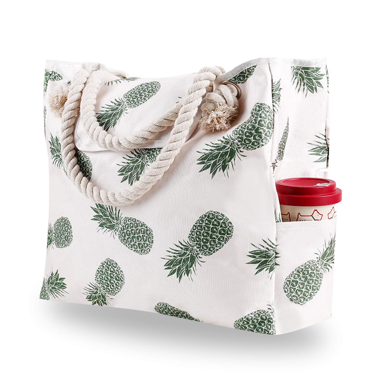 Large Capacity shoulder bag Fashion Print Women's Canvas Beach Bag