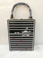 Fashion Printed Pattern Handbag Acrylic Female Bag