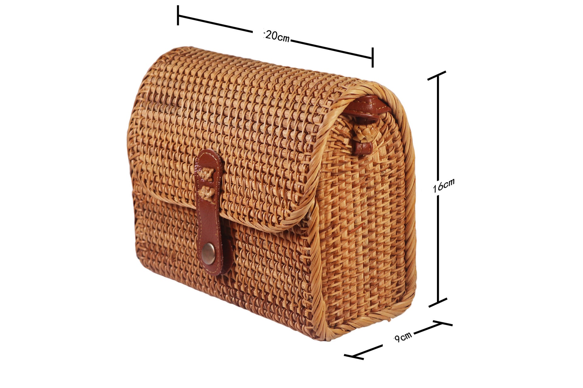 Rattan Retro Literary Beach Women's Diagonal Bag