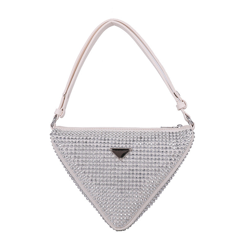 Women's New Fashion Texture Full Diamond One-shoulder Diagonal Bag