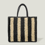 New Striped Large-capacity Straw Bag Fashionable Personality