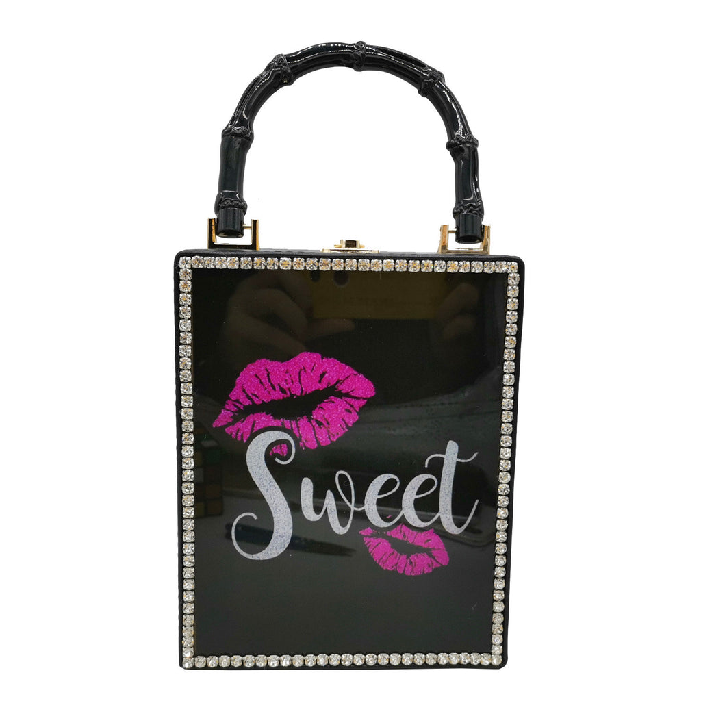 Fashion Printed Pattern Handbag Acrylic Female Bag