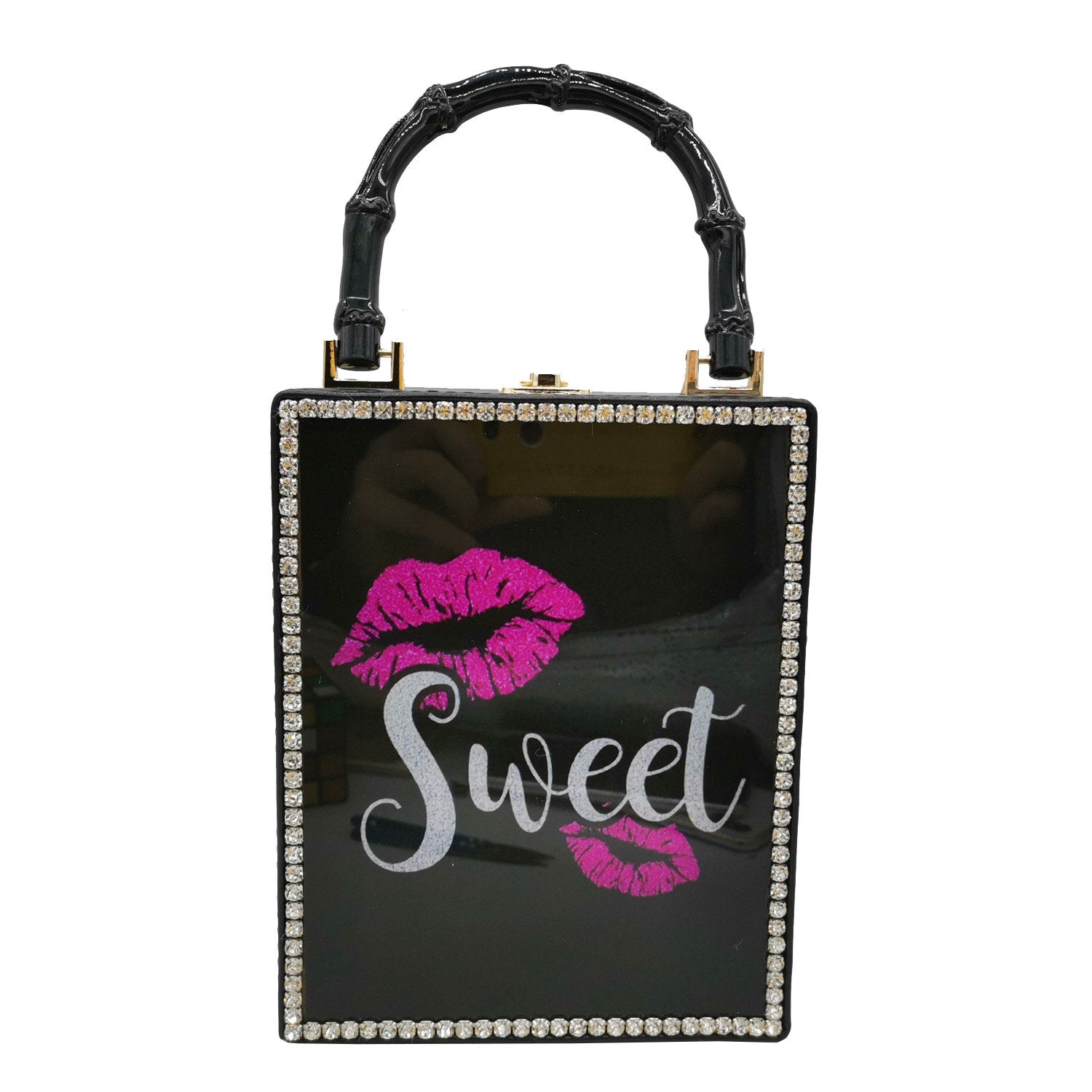 Fashion Printed Pattern Handbag Acrylic Female Bag