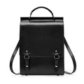 Retro Brain Simple Cowhide Yard Style Schoolbag Girl