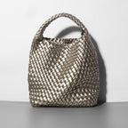 Hand-woven Bucket Soft Leather High-end Women's Bag