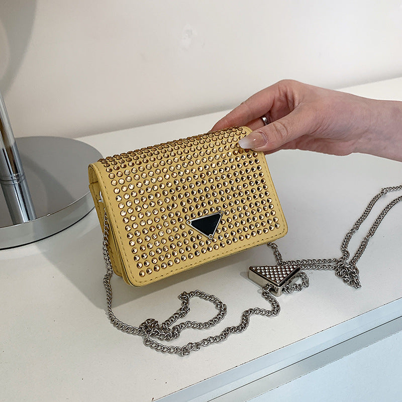 Bright Diamond Women's Fashion All-match Chain Messenger Bag