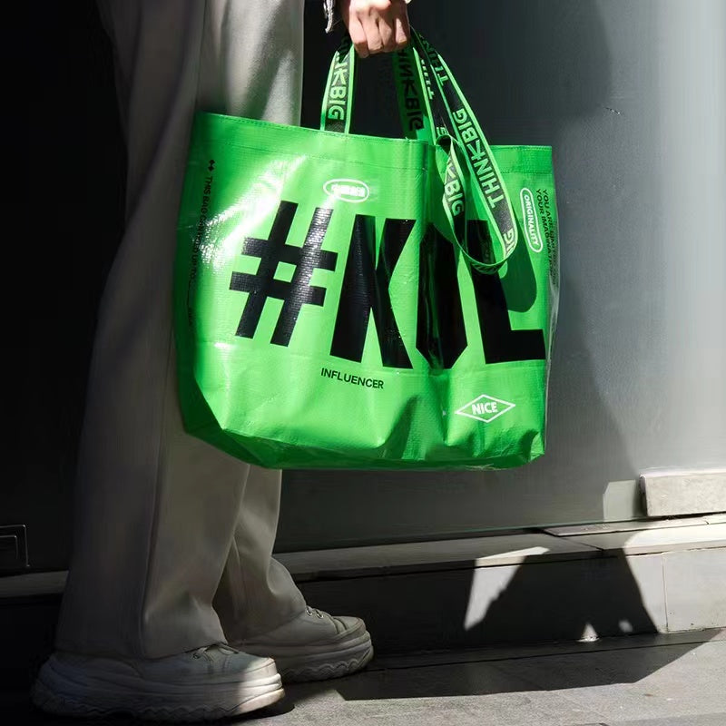 Waterproof Shopping Bag Large Capacity Shoulder Handbag