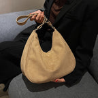 Autumn And Winter New Simple Fashion Large Capacity Suede Ladies