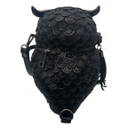 Fashion Embossed Animal Shoulder Handbag Stereo