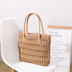 New Straw Woven Hollow One-shoulder Woven Bag