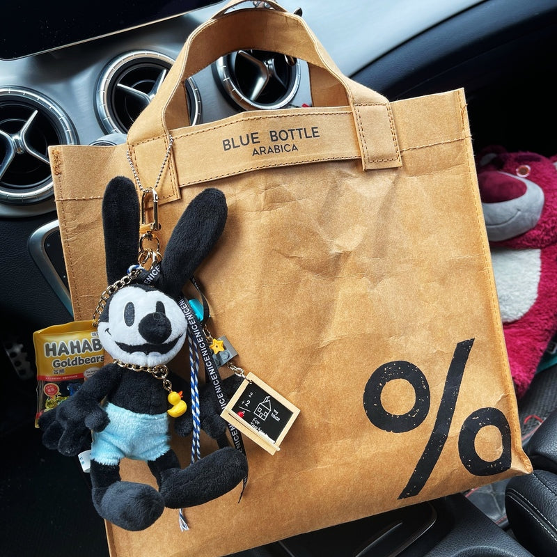 Vertical Square Leather Tote Bag shopping Bag