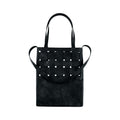 Faux Leather Woven Structure Crossbody Shoulder Bag
