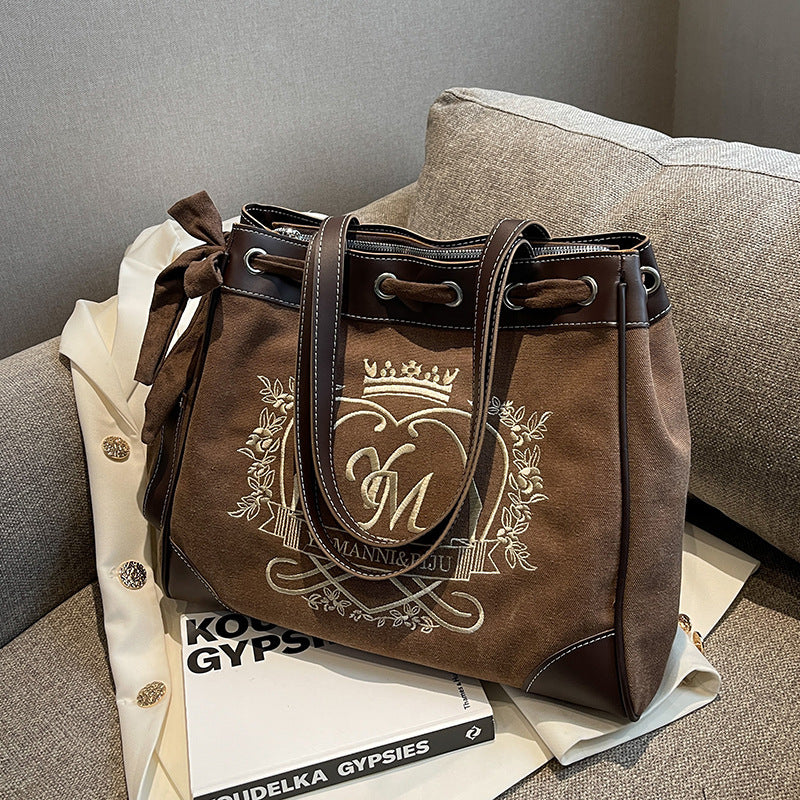 Popular Versatile Canvas Bag With One Shoulder