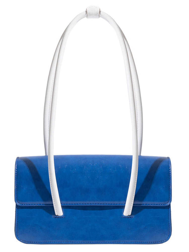 High Sense Of Klein Blue Contrast Color shoulder bag Women