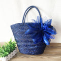Fashionable Natural Wheat Straw Woven Shoulder Bag