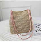 Casual Woven One-shoulder Straw Woven Bag New Portable Women
