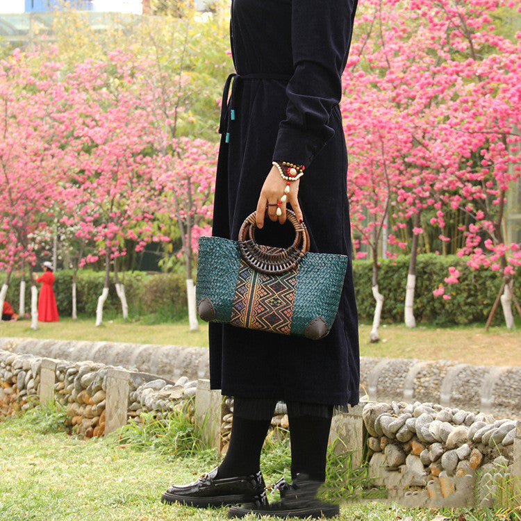 New Women's Leisure Holiday Rattan handBag
