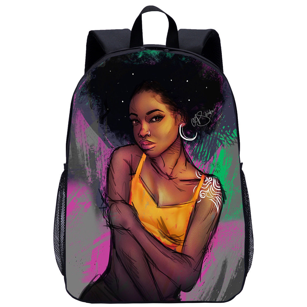 Girl Student School Bag Child
