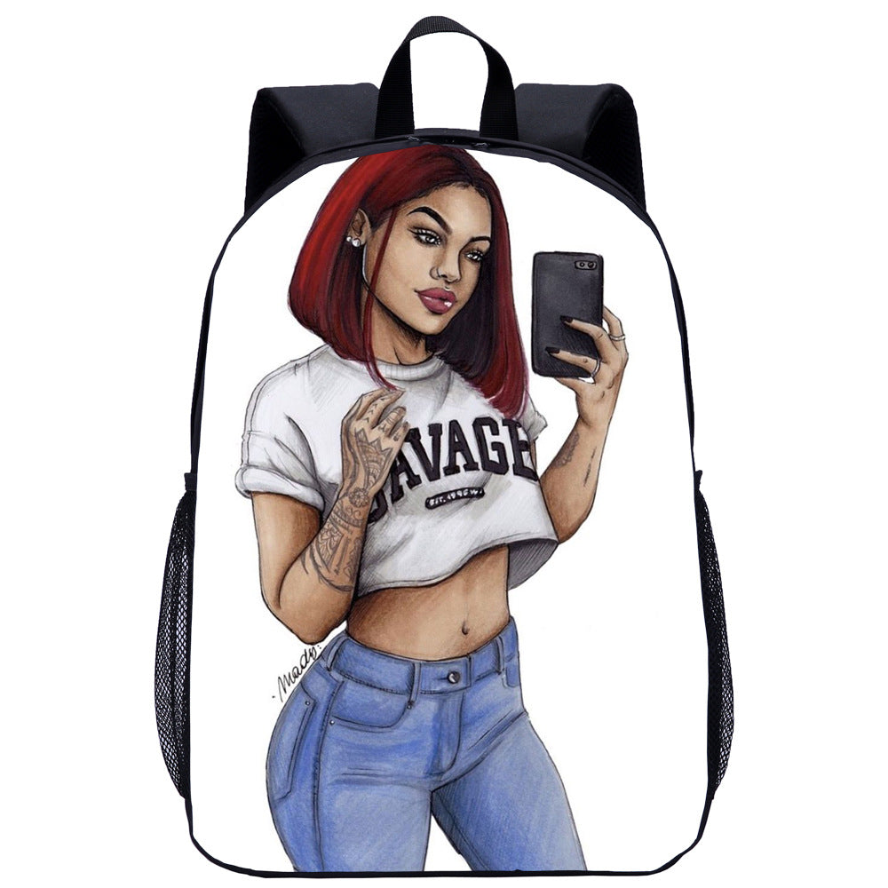 Girl Student School Bag Child