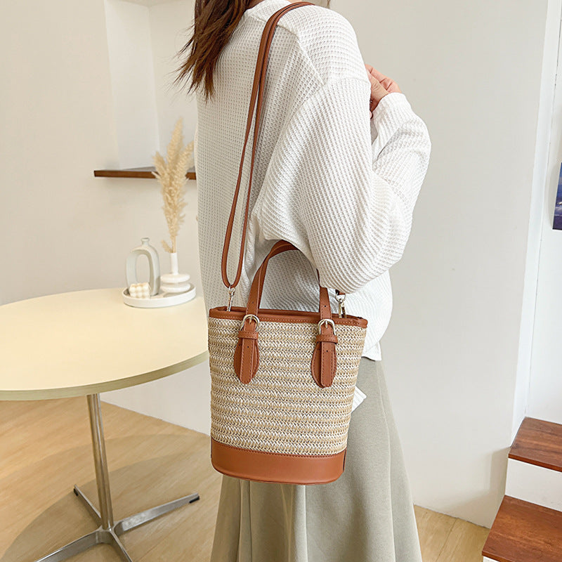 Straddle Handbag Online Celebrity Simple Woman bucket bag