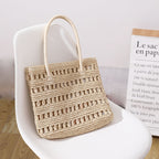 New Straw Woven Hollow One-shoulder Woven Bag