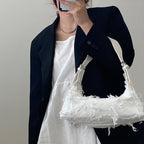 Simple Denim Crescent Single Shoulder Messenger Bag