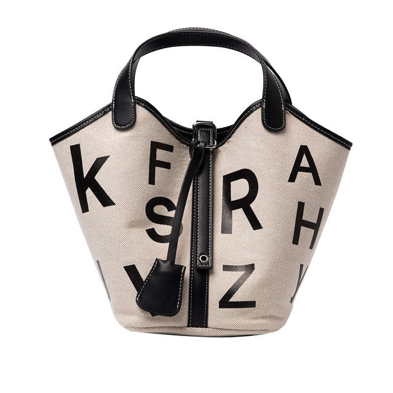 Popular Printing Handbag Wild Texture Canvas handbag
